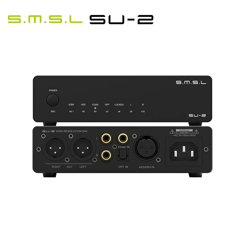 SMSL SU-2 Decoder ES9039Q2M Support AES/EBU input andXLR output DAC