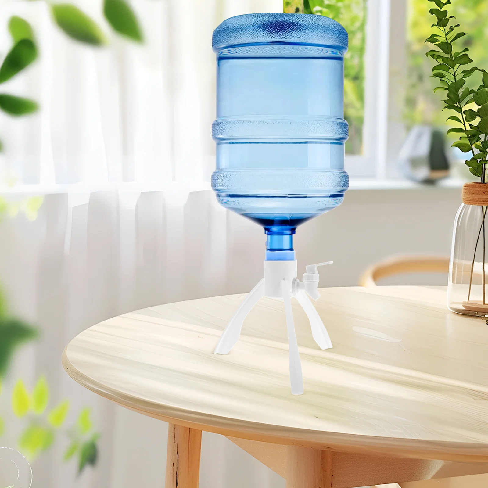 Bottle Bucket Water Dispenser Stand Triangular Design Drink Jug Support Rack Beverage Pitcher Holder Easy Assembly