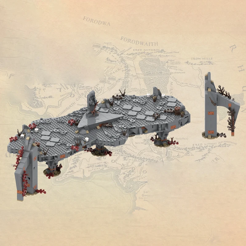 1124-teiliges MOC Fantasy-Film UCS Dol Guldur Teil 8 Modell Sammlerstück DIY Kreative Bausteine Geschenk Dekoration Blöcke