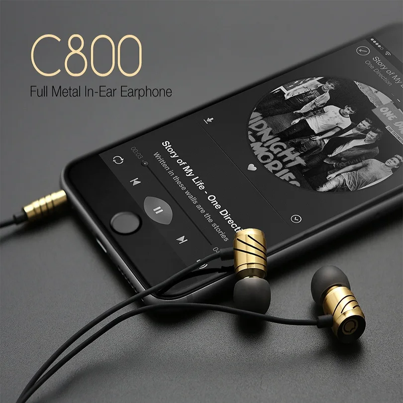 スマートフォン用のノイズリダクション付き有線イヤホン,ポータブル,3.5mm,ユニバーサル,有線