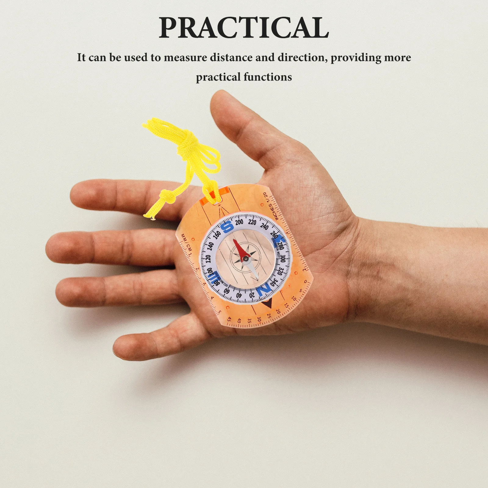 

Multi-Function Compass Tool Orienteering Hiking Backpacking Accurate Navigation Luminous Coating Durable Acrylic Outdoor