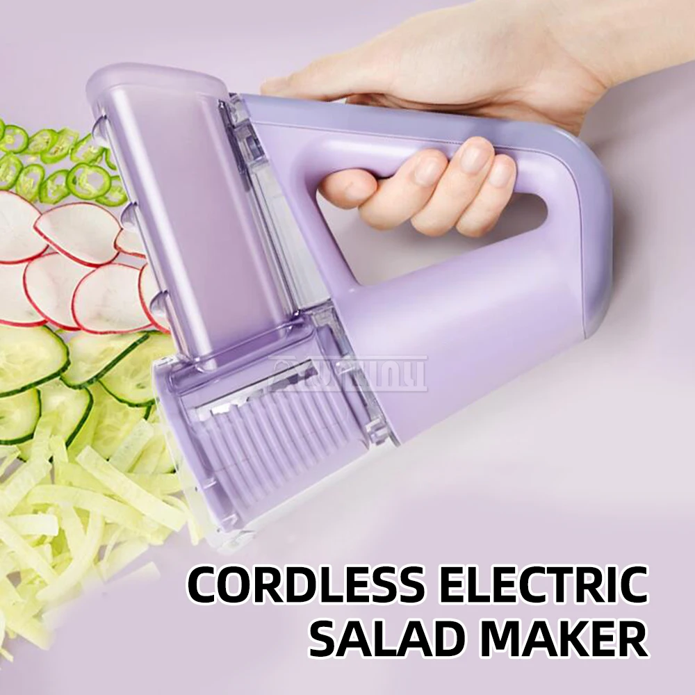 Electric Hand-held Food Processor Household Roller Vegetable Slicer Multifunctional Kitchen Tool