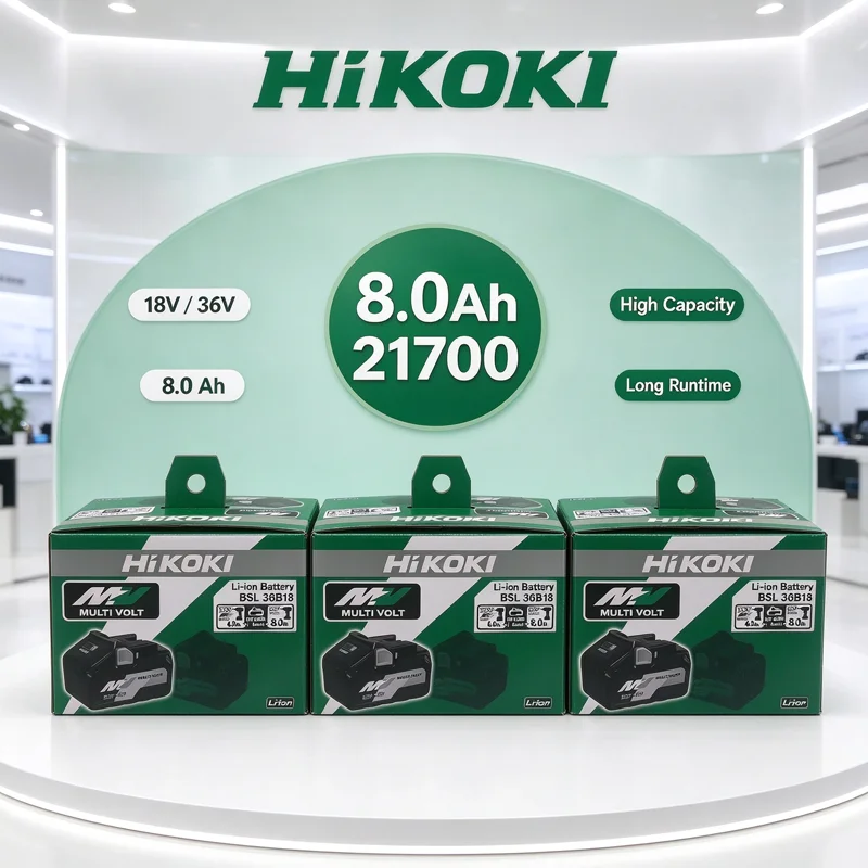 Hitachi HiKOKI 8.0Ah Charge Battery Fit Hitachi /HiKOKI 18V/36V Series,DS18DSL C18DSL High Power Long Runtime Power Tool Battery