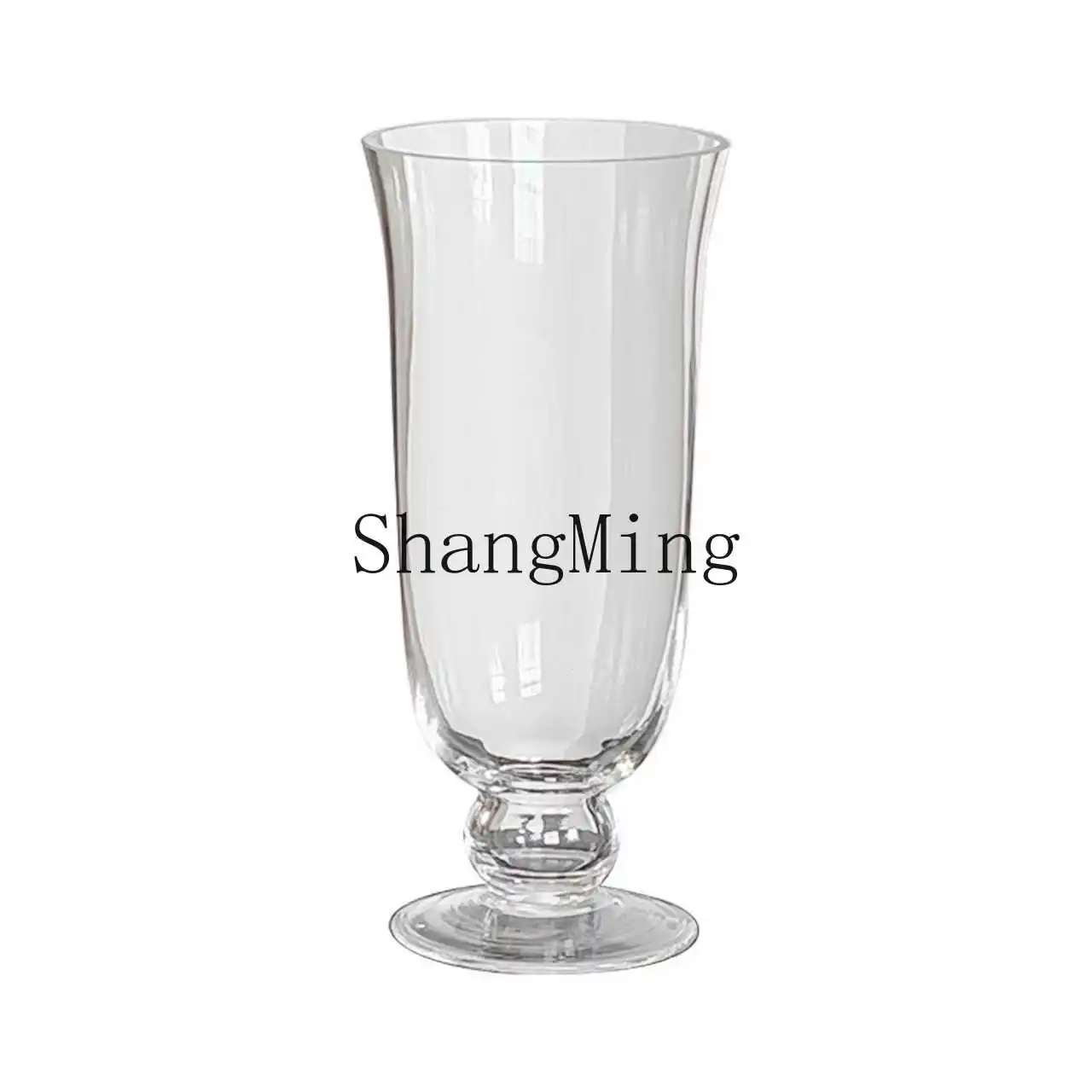 

DSA Simple Glass Vase Flower Arrangement Ornament High-end Niche Living Room Ornament Vase Glass Transparent