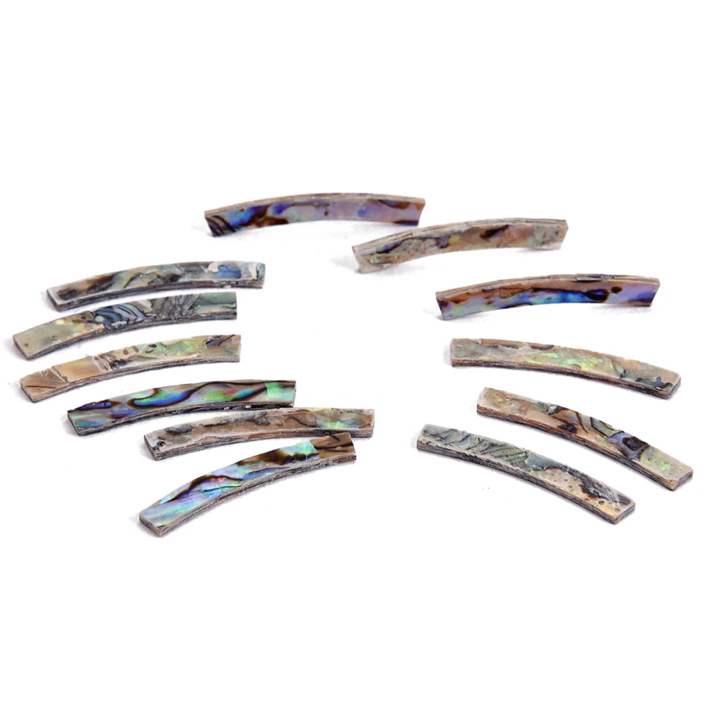 

12 Pcs Guitar Inlay Stickers Decal Abalone Shell Trunca Decals Rosette Acoustic