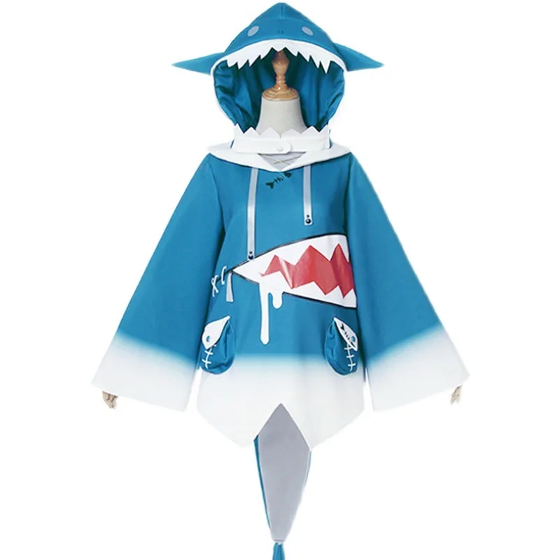 Hololive Cosplay Gawr Gura ENG Shark Costume Youtuber Funny