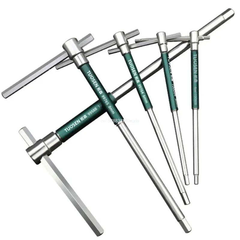 Cờ lê lục giác Torx Cờ lê lục giác bên trong 2.5/3/4/5/6/8/10mm Cờ lê lục giác hình chữ T Dropship