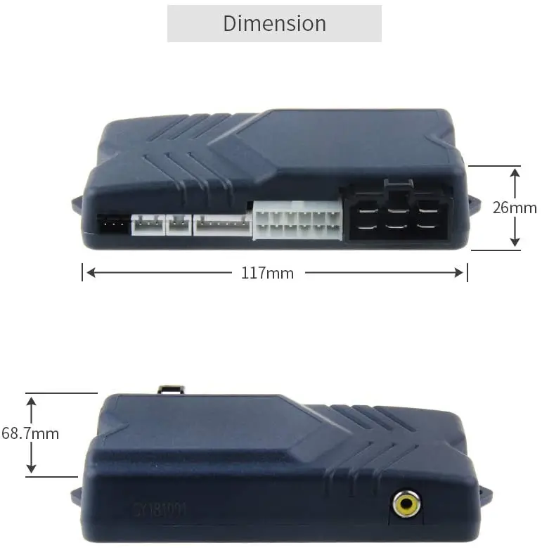 EC200-K9 2 Way Car Alarm System with LCD Pager Display Remote Engine Start Turbo Timer Mode Shock Alarm DC12V Long Rem