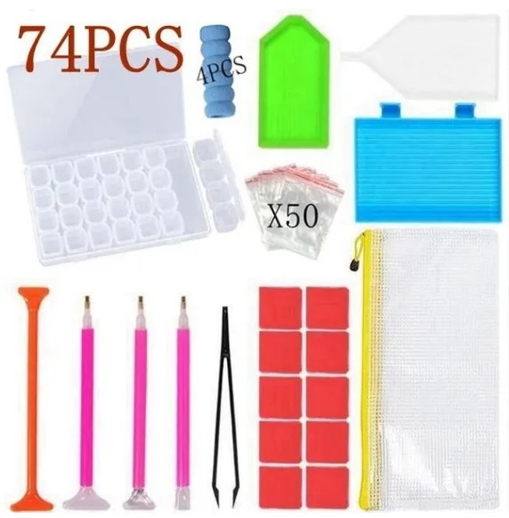 DIY Diamant Malerei Werkzeug, Diamant Flasche Handheld Aufbewahrungstasche Set, Neue Diamant Stift Werkzeug Zubehör – Detail 4