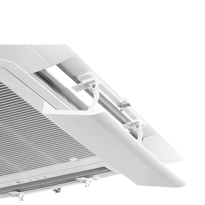 Airflow Direction Control Deflector for Cassette AC 180 Degree Swivel Fits 40cm to 60cm Ceiling Unit Grilles White ABS
