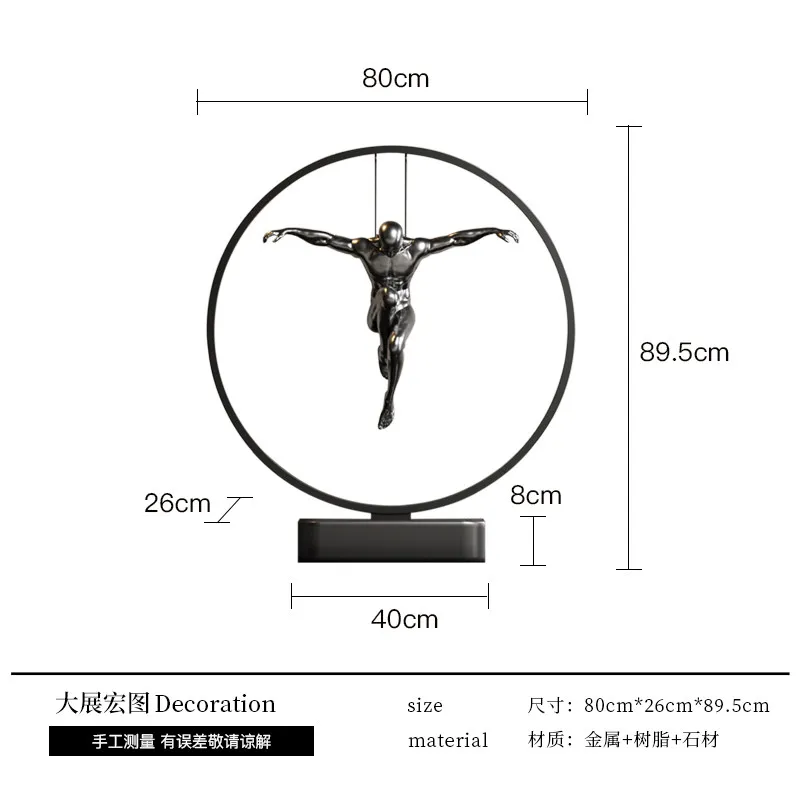 CX suspended art figures floor-to-ceiling ornaments Sales office Entrance staircase corner Display soft decoration accessories