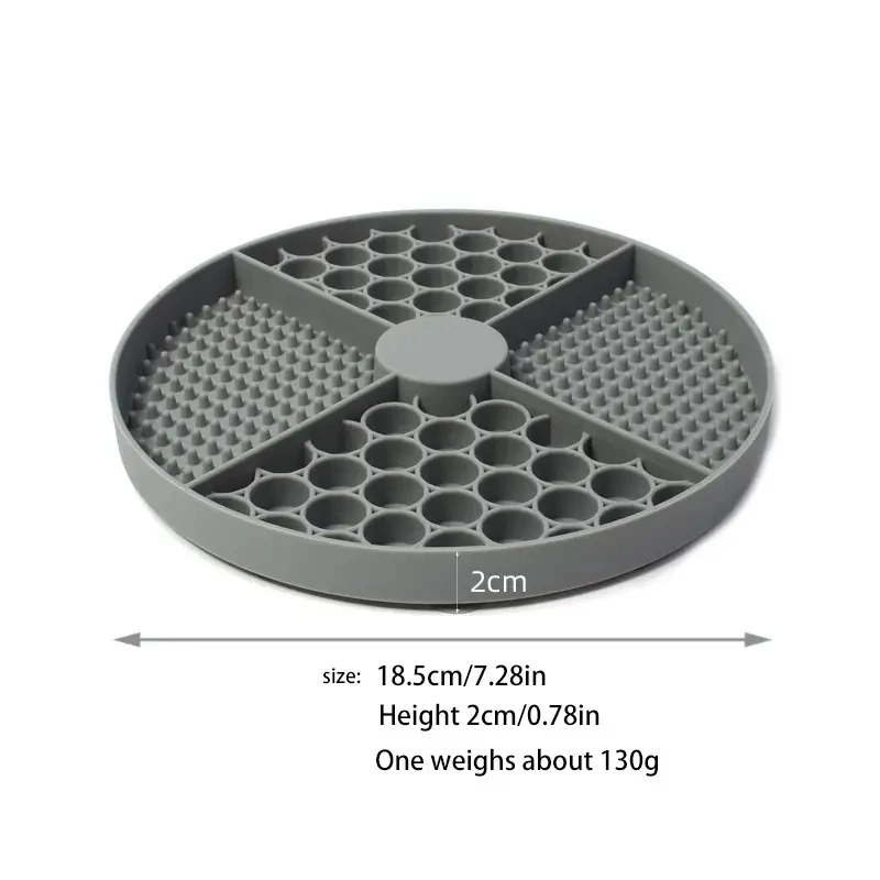 Silicone Slow Feeder Dog Bowl Mat with Suction Cup Resistantto High/Low Temperatures Easy to Clean Promotes HealthyEating Habits