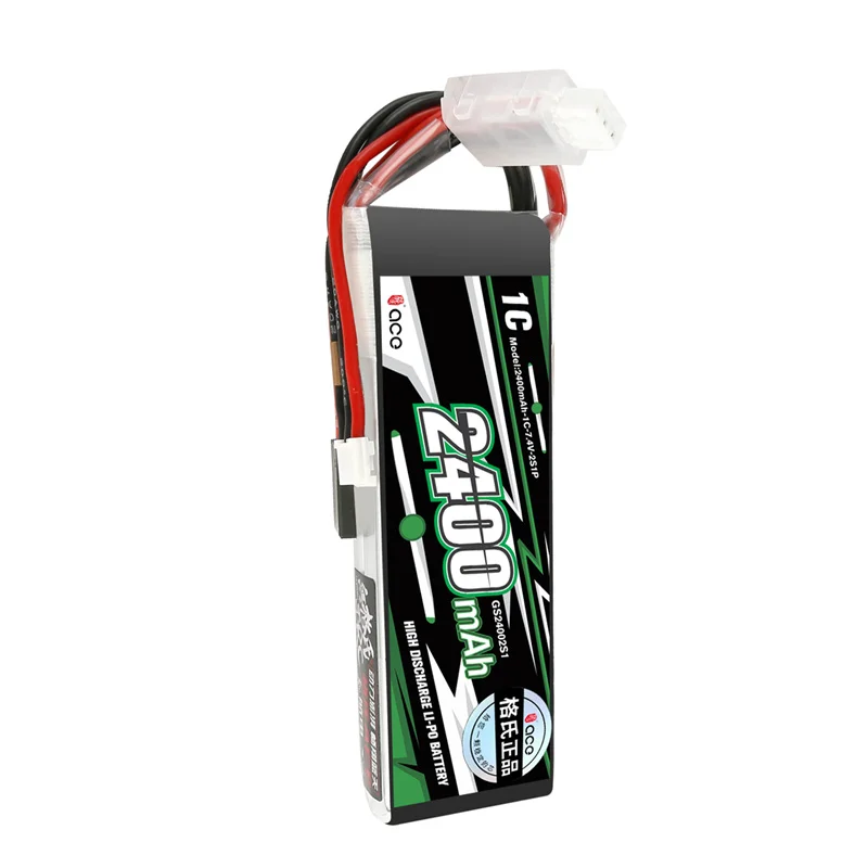 Gens ACE-batería Lipo con enchufe Futaba/JR + JSYP para transmisor de Control remoto T8FG, 2400mAh, 1C, 7,4 V/11,1 V, 2S1P/3S1P