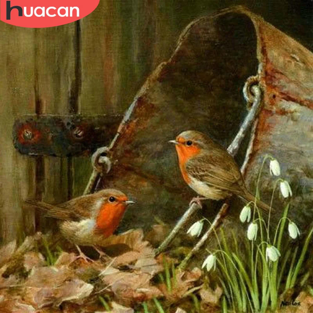 HUACAN Diamond Painting Full Square/Round Bird Diamond ricamo mosaico vendita Animal Decor per Home Wall Art