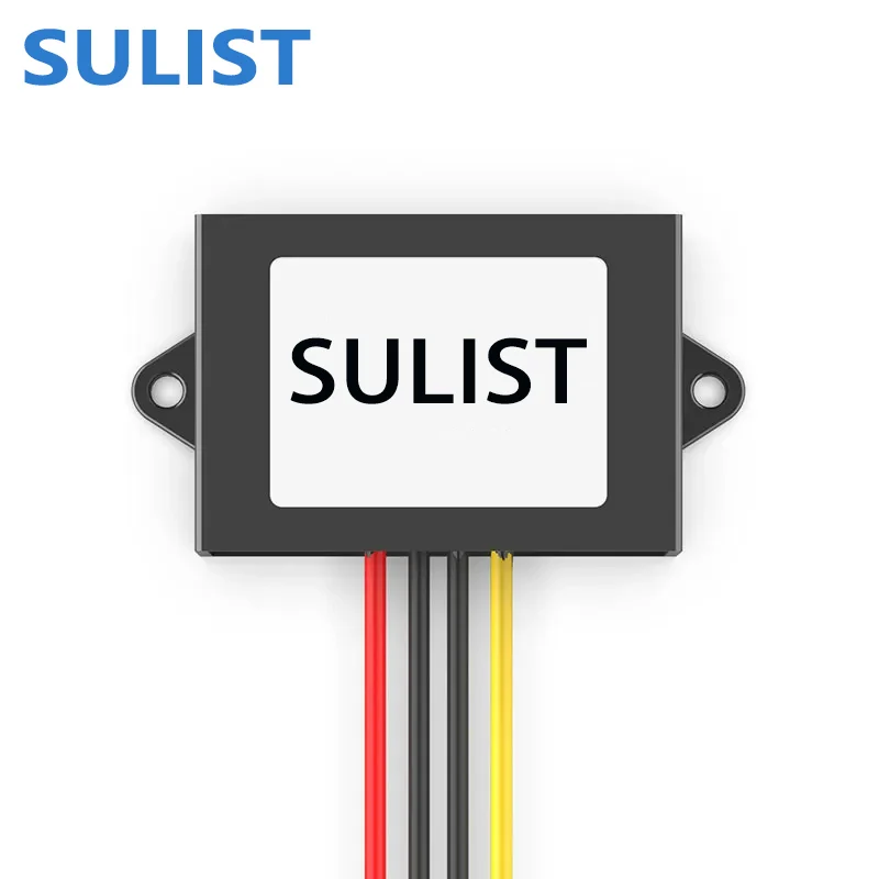 SULIST car 10-36V to 12V13.8V/15V/19V20V/24V voltage regulator DC to DC buck-boost power supply regulator module 8AWaterproof