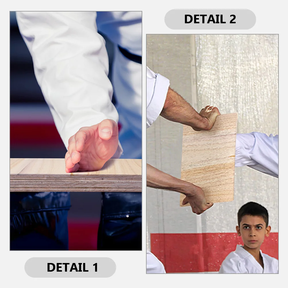 

12 Pcs Breaking Boards 0 3cm Thick Training Kicking Pad Sparring Taekwondo Practice Plank Portable Karate Board Martial