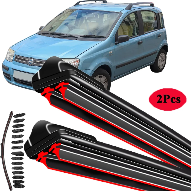 

For Fiat Panda 169 2003 2004 2005 2006 2007 2008 2009 2010 2011 2012 Front Windshield Accessories Car Wiper Blade Washer Brushes