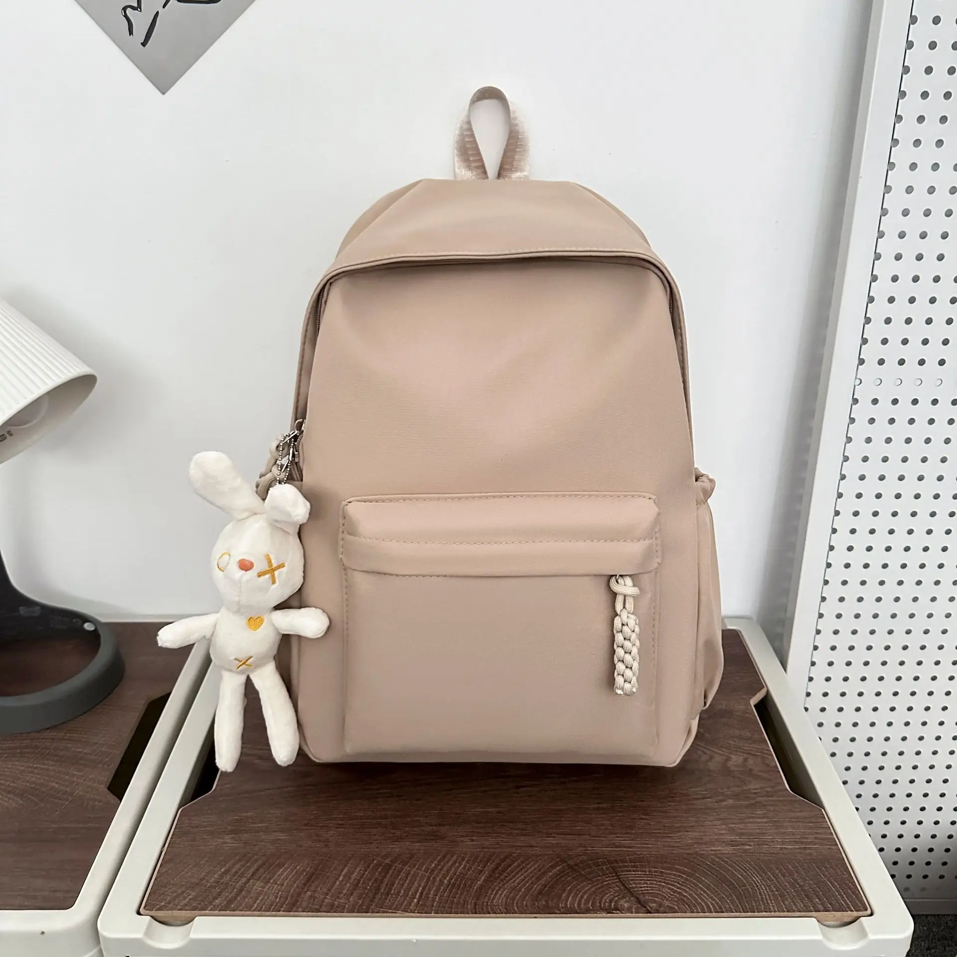 Wasserdichter Laptop-Rucksack für Damen, Reisetasche, Schwarz, Rosa, Büchertasche, Unisex. Kaufen Sie eins und erhalten Sie einen kostenlosen Anhänger, modische Schultasche für Studenten