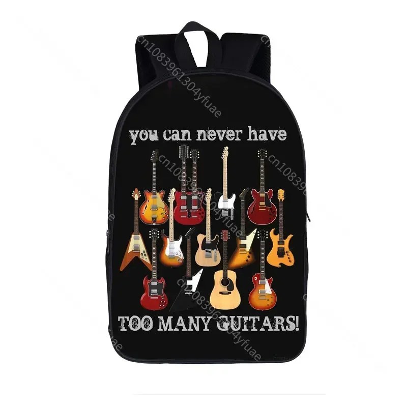 Music Note Backpack Daypack Guitar / Piano Daypack Women Men Rucksack Children School Bags for Teenager Boys Girls Book Bag Gift