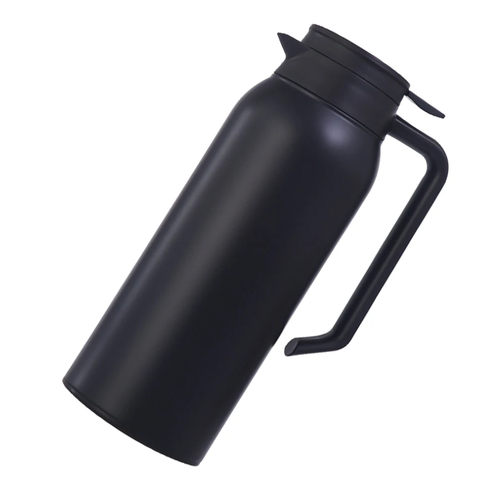 

Stainless Steel Kettle Insulation Hot Water Bottle Slim Hot Water Thermal Bottle Black Leak Proof Long Heat Preservation