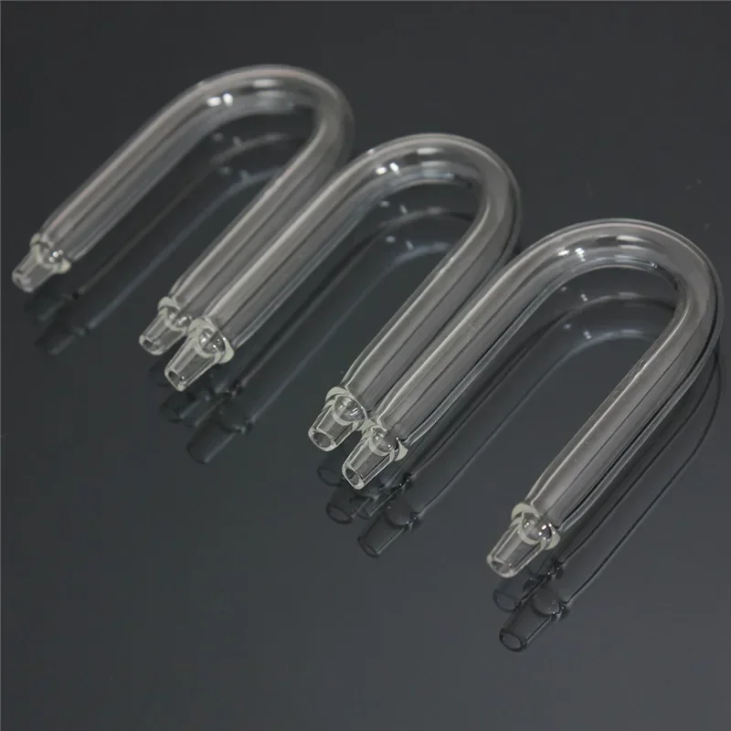 1pc 1/1.5/2cm U Shaped Bend Transparent Glass Tube Fish Tank Tube for 4/6mm tubing Aquarium Co2 Diffuser CO2 Equipment Connector