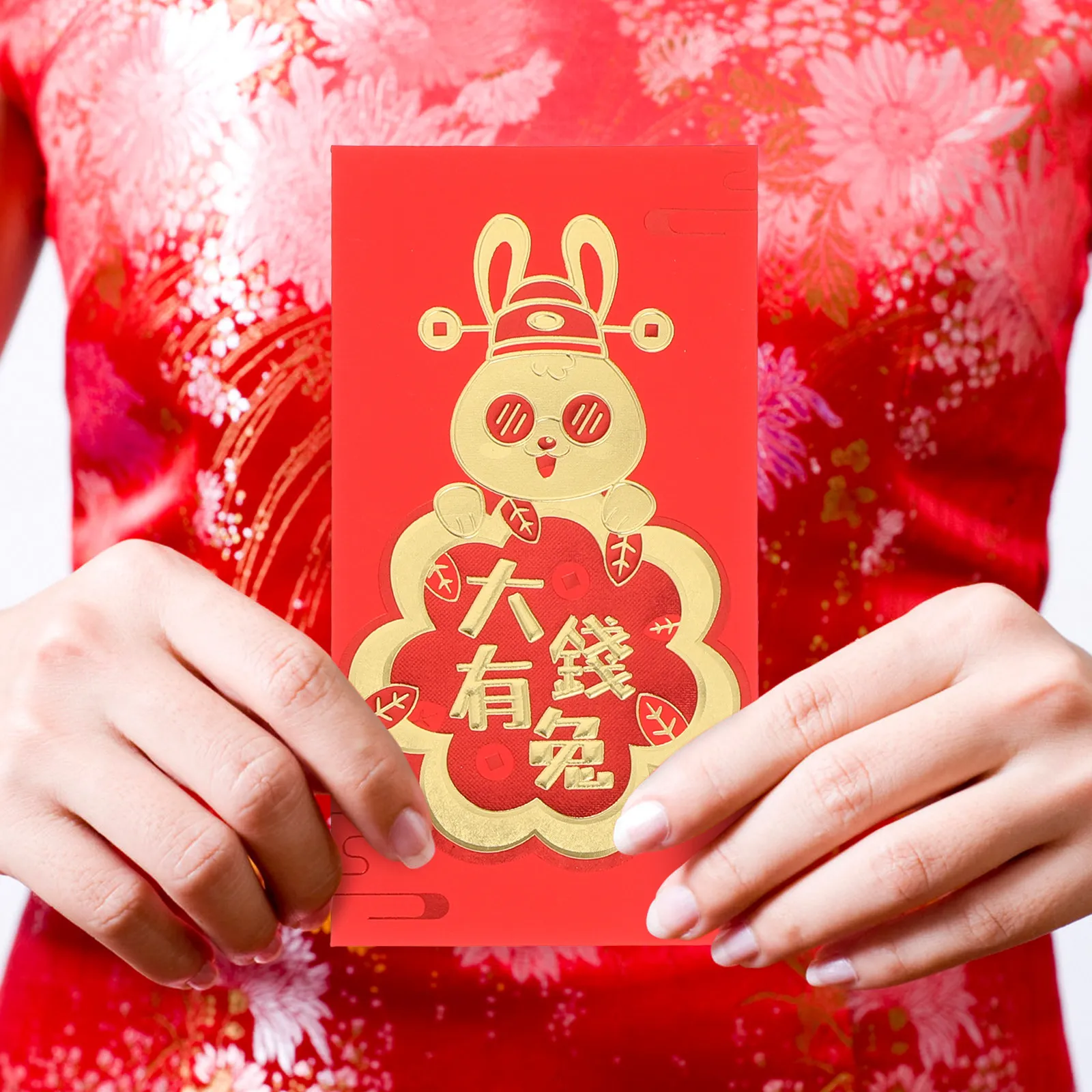 

30Pcs Lovely Rabbit Year Red Envelopes Delicate Chinese Pattern Pouches for Wedding Money Presents Red Envelopes
