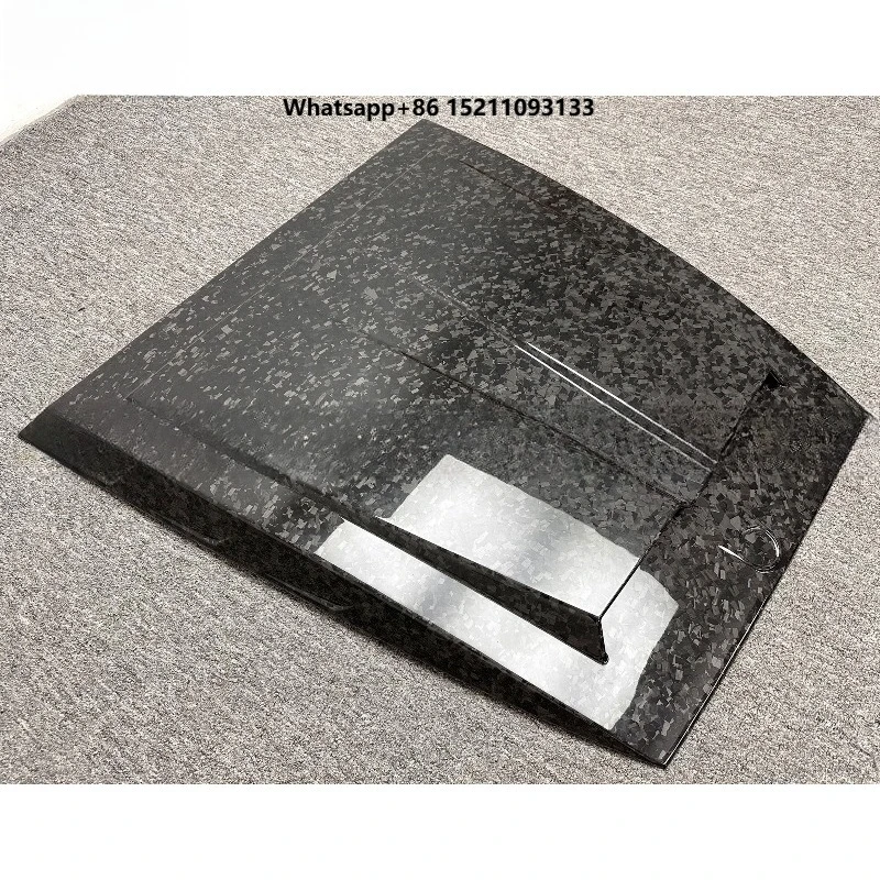 

Car Front Hood for G Wagon G Class W464 G63 G500 2019-2024 Brabu Style Forged Carbon Fiber Engine Cover Bonnet