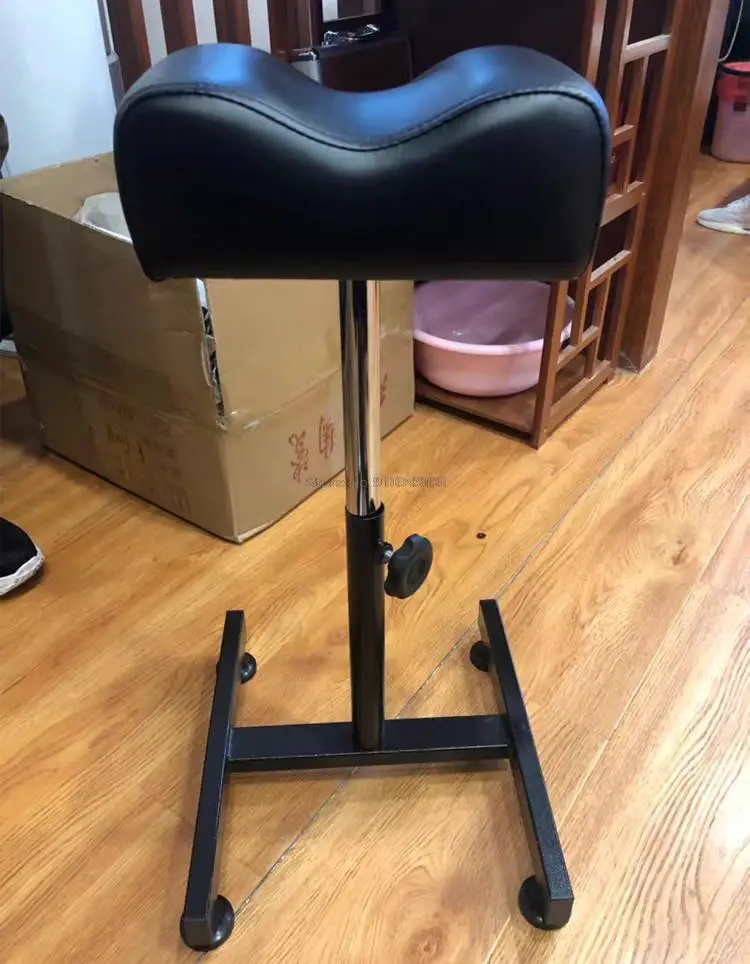 Silla de manicura profesional para Spa y pedicura, herramienta giratoria de elevación para baño de pies, soporte para uñas, silla de pedicura para salón, blanco y negro