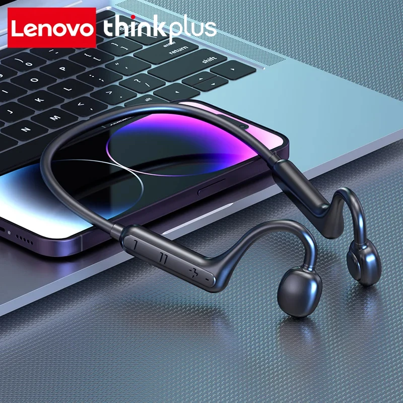 Lenovo ThinkPlus Bluetooth Car Earphone Neck Mounted Wireless Headset Open-back Earphones High Power Smooth Sound Conduction
