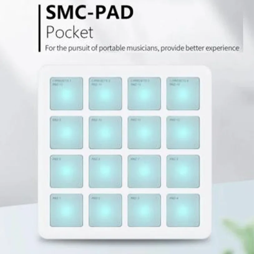 SMC-PAD Pocket MIDI Controller Velocity Sensitive Pads Aftertouch Data Sync for Electronic Music Beat Making Studio Work view 3