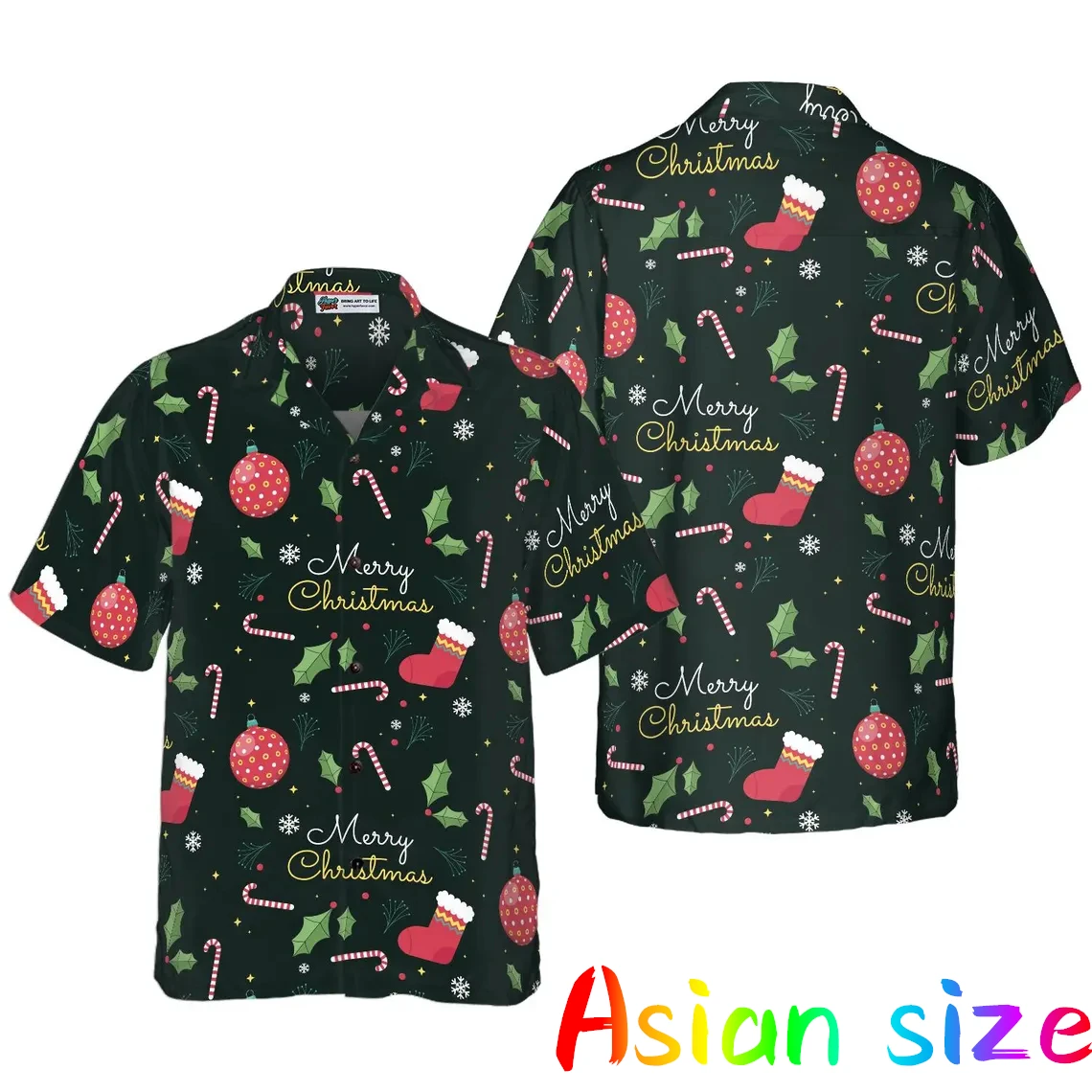 

Adult Children 2025 Xmas Shirt Santa Claus All Over Printed Hawaii Shirts For Casual Fashion Funny Blouses Top Tee Male Clothing