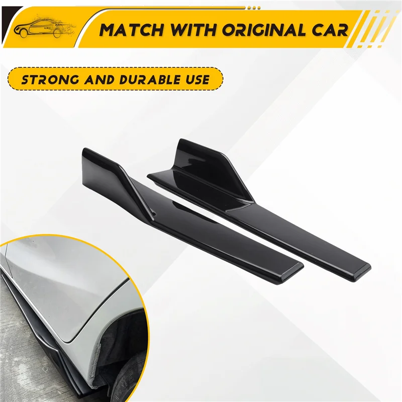 

Car Universal Wing Spoiler Wind Knife Small Side Skirts Heighten Thickened Reinforced Blade Side Skirt Flan-M54K