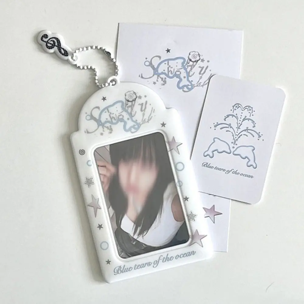 Fashion Y2K Style Kpop Photocard Holder PVC Mini Idol Photo Frame Gift Cartoon Card Holder