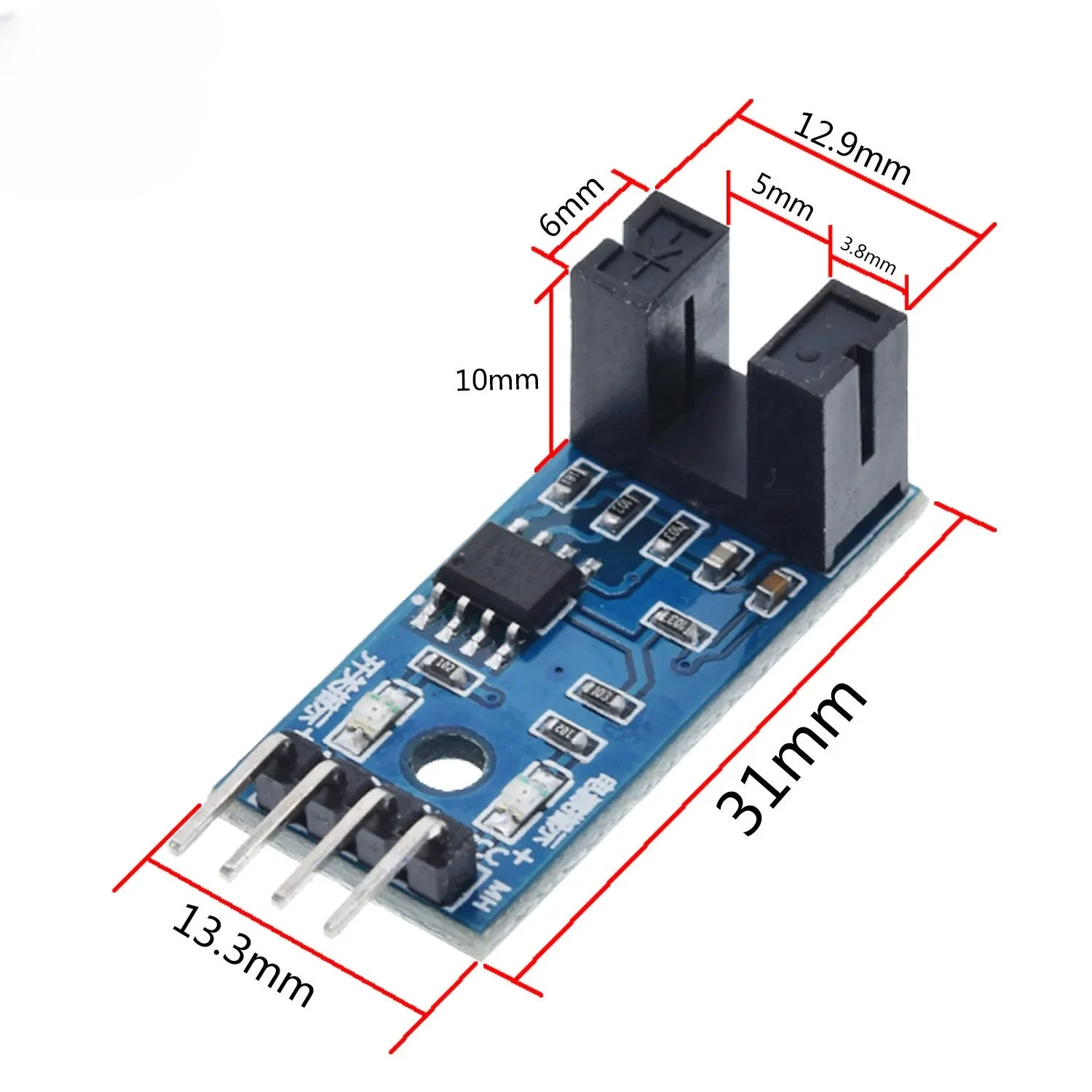 1/2/5/10 PCS IR Infrared Slotted Optical Speed Measuring Sensors Optocoupler Module For Motor Test PIC AVR Speed modules