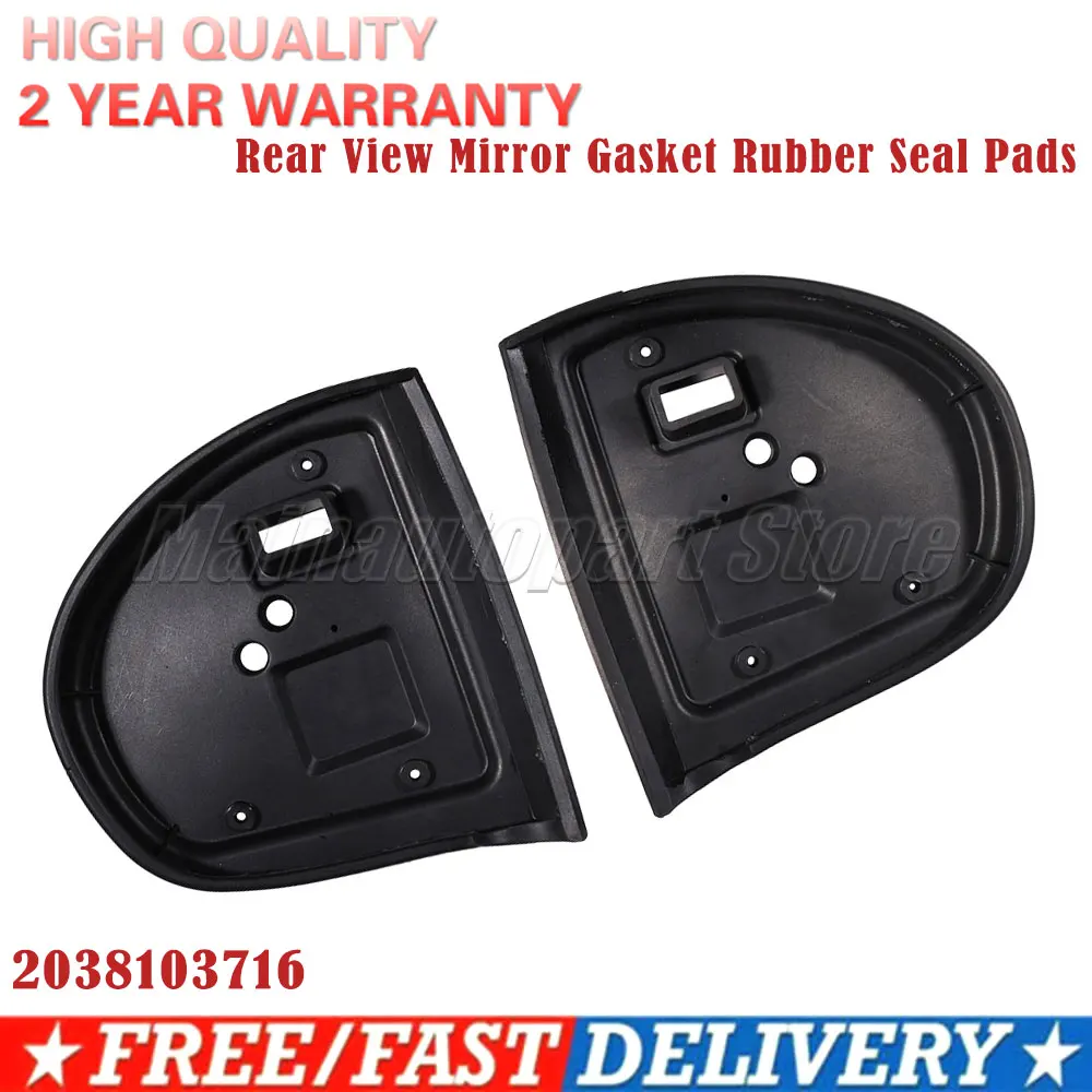 2038103716 Car Rear View Mirror Gasket Rubber Seal Pads For Mercedes W211 W203 413131418 Door Rearview Mirror Base Gasket 203810