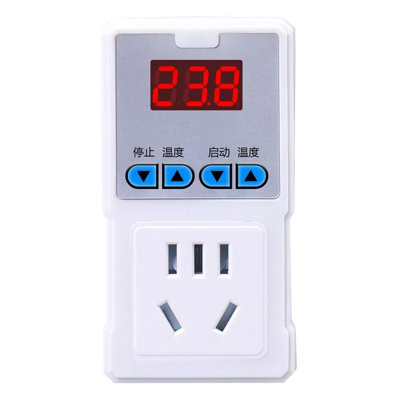 Intelligent digital display temperature controller LED large screen temperature regulator anti-electric shock heating controller