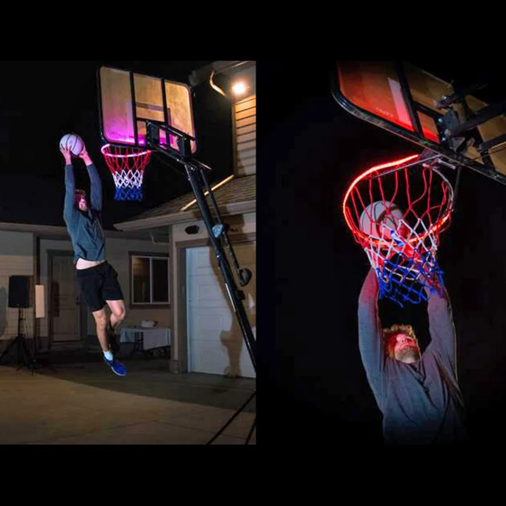 

Solar Powered Basketball Frame Light Strip Outdoor Luminous Decorative Lamp Night Glow Energy Efficient Easy Install Gift Choice