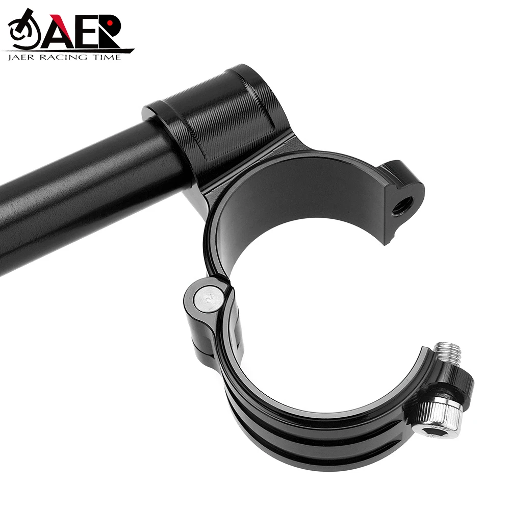 Motorcycle Handlebar CNC 33 35 37 41 43 45 47 48 50 51 53 54 55 mm Clip On Ons Fork Handlebars Adjustable Clamp Cafe Racer