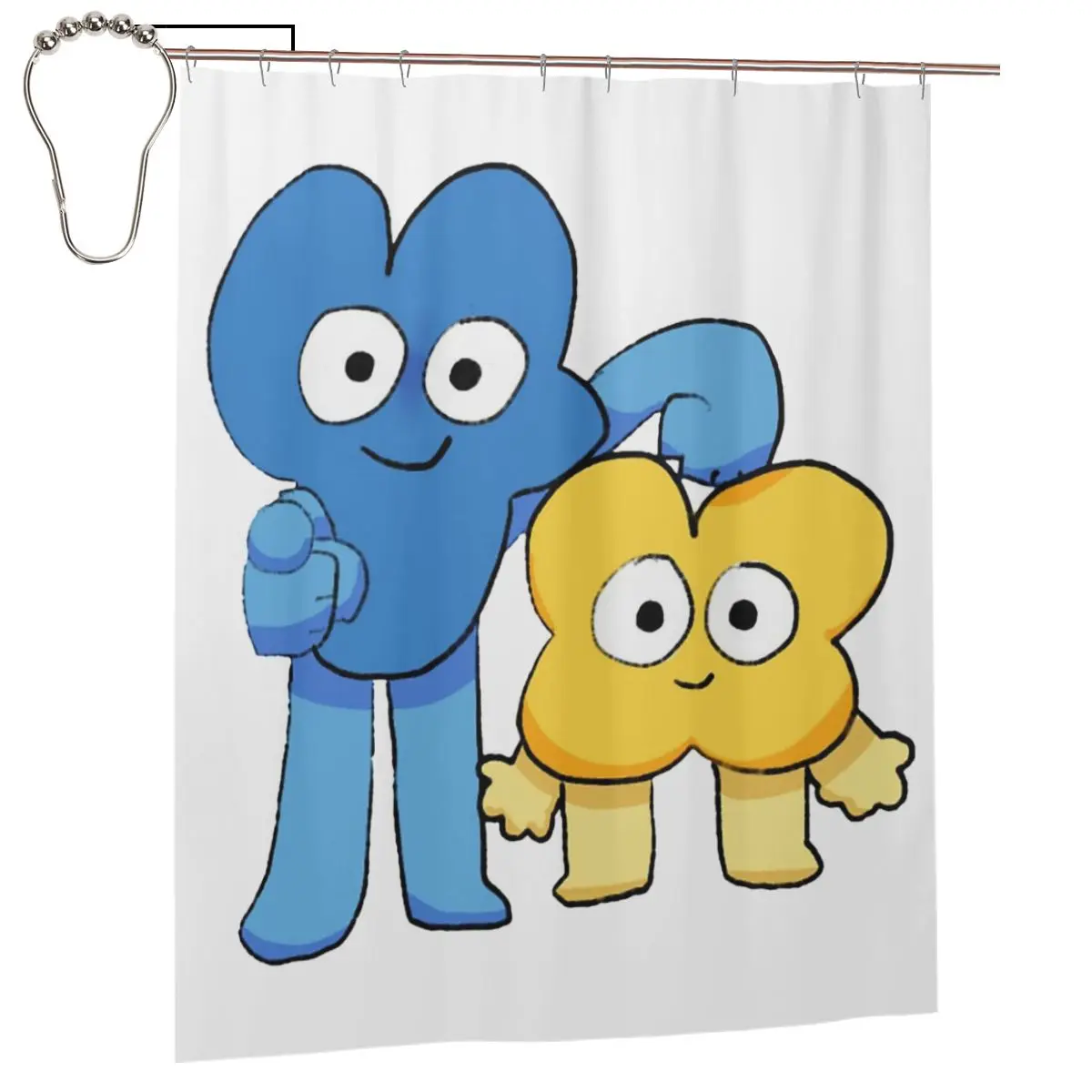 

Four And X Bfdi Shower Curtain Bathroom Polyester Waterproof Bath Curtains with Hooks