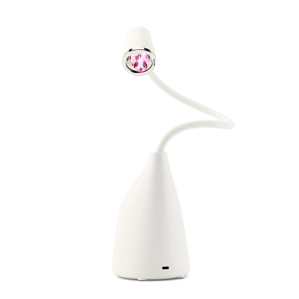 Pink Light 18W Touch Sensor Storage Box Rechargeable UV LED Mini Nail Lamp with LCD Screen for Extension Nail Tips