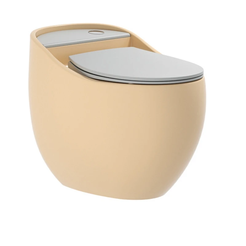 Luxury Modern Elongated Dual-flush S-trap One Piece WC Toilet with Ceramic Material Multi-color Matt Pink Design