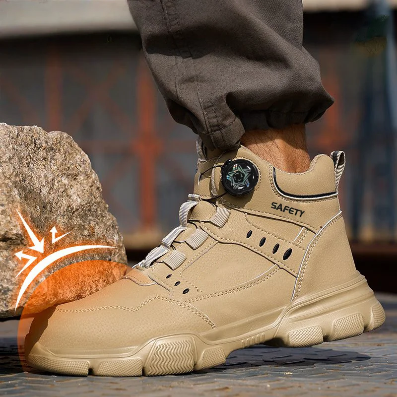 All Season Industrial Safety Shoes for Men Women Steel Toe Sneakers with Impact Resistant Steel Toe Cap Lightweight Comfortable Design for Construction Work Wear Resistant Durable for Daily Labor Full Sizes Perfect Labor Day Gift for Workers