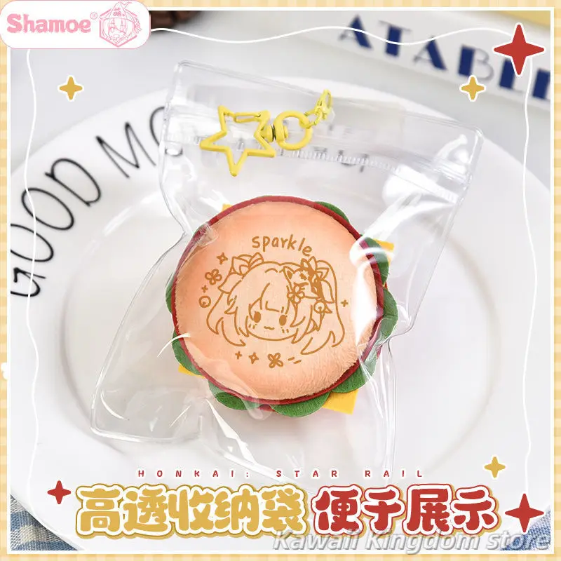 هونكاي: ستار السكك الحديدية جينغ يوان بليد دان هنغ أنيمي تأثيري أفخم زر دبوس لطيف الكرتون بروش شارة ظهره همبرغر قلادة