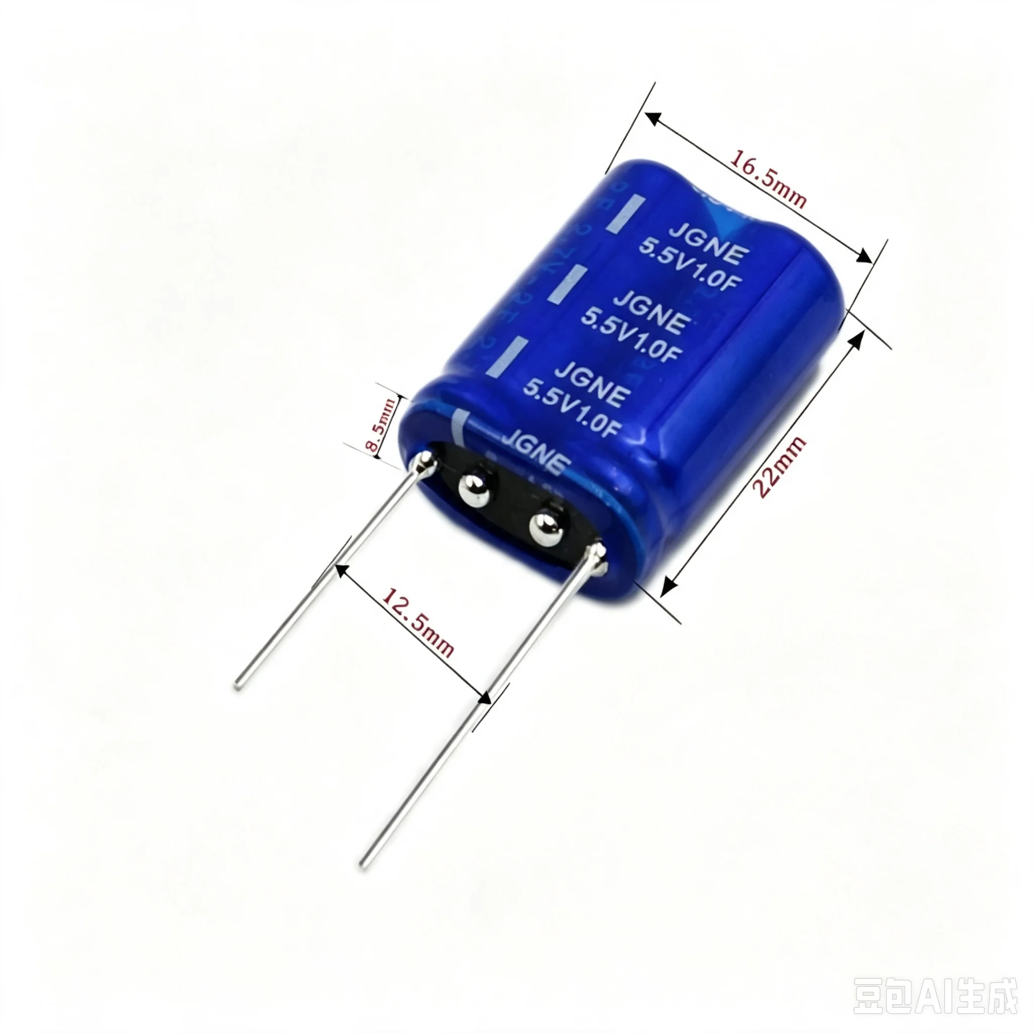 5pcs Supercapacitor 5.5V 0.47F, 5.5V 1.0F, 5.5V 1.5F, 5.5V 2.5F, 5.5V 5.0F, 5.5V 10F Farad Wound Combination