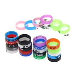 10pcs Sweatband Fishing Rod Handle Protective Case Silicone Anti-skid Fishing Rods Grip Elastic Ring Covers
