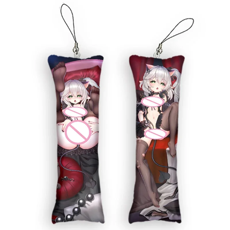 

New Fashion Genshin Impact Nahida Theme Character Sexy Mini Dakimakura Keychain Anime 2-Sided Print Small Pillow Pendants Keycha