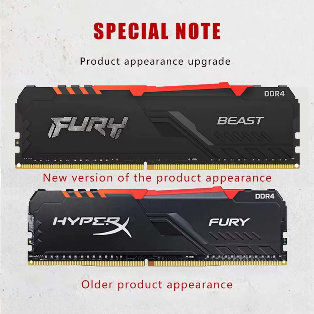 Kingston FURY RGB RAM DDR4 8GB 16GB 32GB 3200 3600MHz DIMM XMP