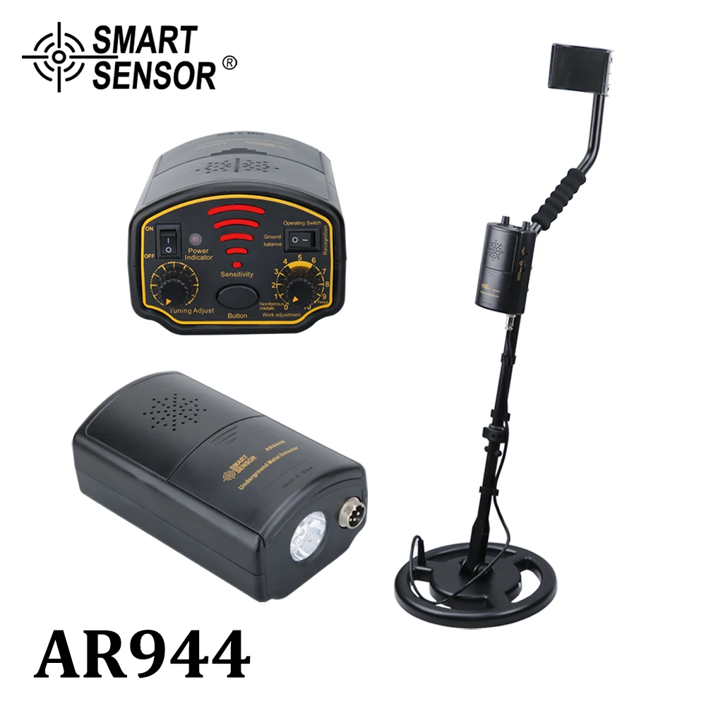 Metal Detector UnderGround depth1.8m/3m AR944M Scanner Finder tool 1200mA li-Battery for Gold Digger Treasure Seeking Hunter