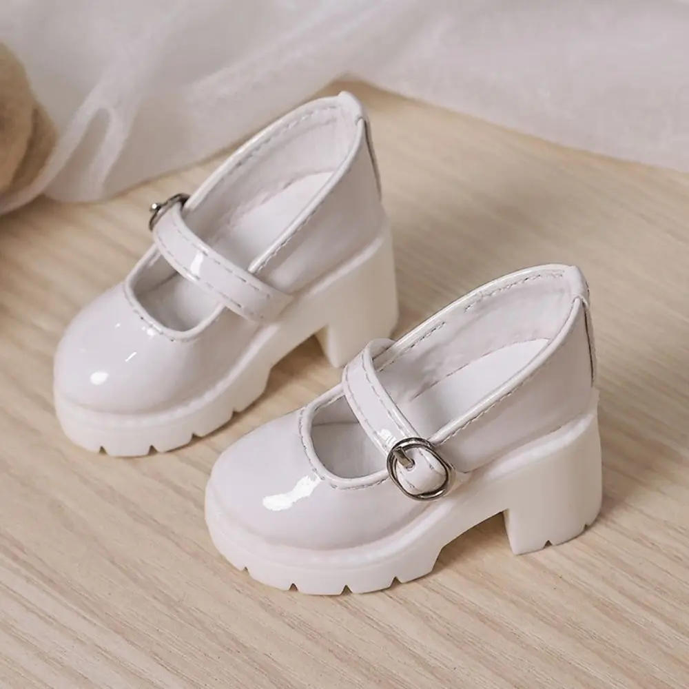 

Мини-обувь на толстой подошве Bjd Doll Shoes Round Toe Повседневная одежда Кукольные кожаные туфли Черный Коричневый Высокие каблуки 1/4 Кукольные туфли DIY Игрушки