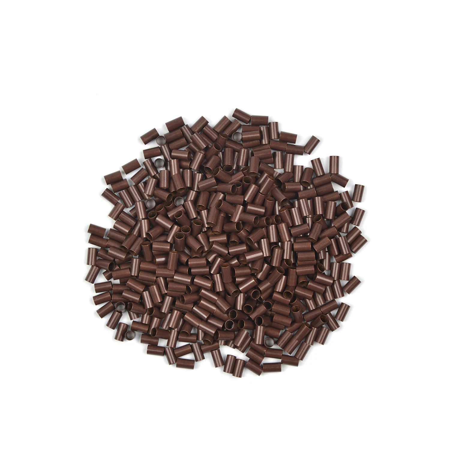 1000pcs Copper Tubes Micro Links Rings for Human Hair Extensions 3.5*3.1*6mm Copper Micro Beads